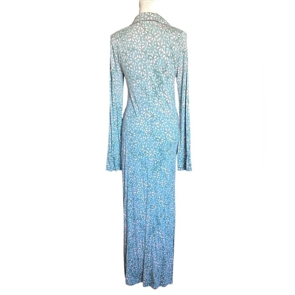 #164 NWT Free People Shayla Wrap Midi Dress in Mint Combo - Picture 8 of 9